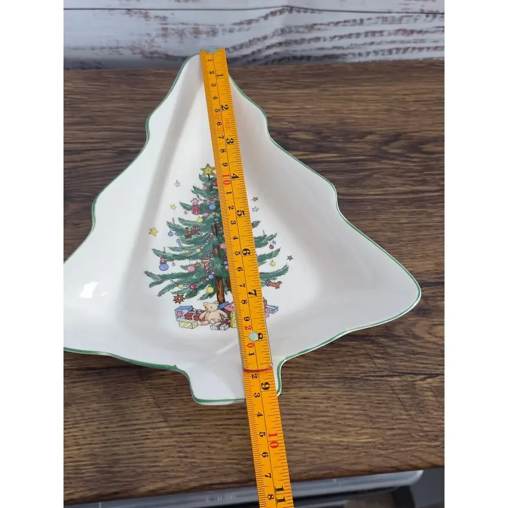 Nikko Christmas Tree Shaped Serving Dish Japan- Christmastime